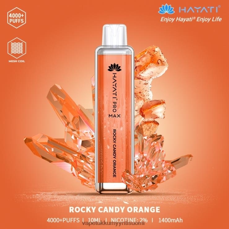 vape tukkumyynti suomi 662RF172 kivinen karkkioranssi Hayati Pro Max 4000