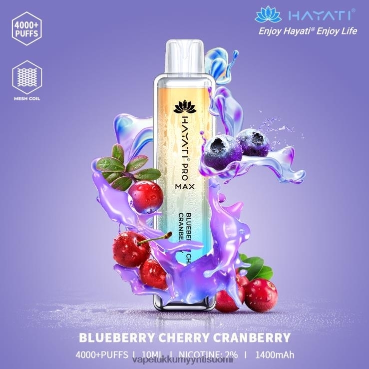 vape wholesale suomi 662RF151 mustikka kirsikka karpalo Hayati Pro Max 4000