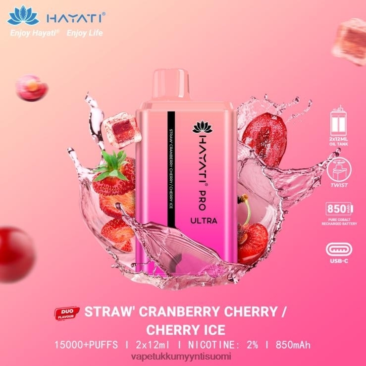 höyrystää vape 662RF230 mansikka karpalo kirsikka-kirsikka jää Hayati Pro Ultra