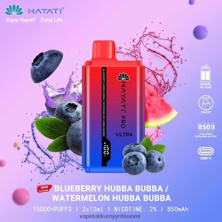 vape tukkumyynti suomi 662RF222 mustikka hubba bubba/vesimeloni hubba bubba Hayati Pro Ultra