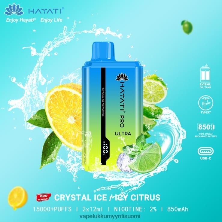 vape wholesale helsinki 662RF223 kristallijää / jäinen sitrushedelmä Hayati Pro Ultra
