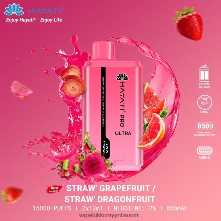 vape wholesale suomi 662RF231 mansikka greippi / mansikka dragonfruit Hayati Pro Ultra