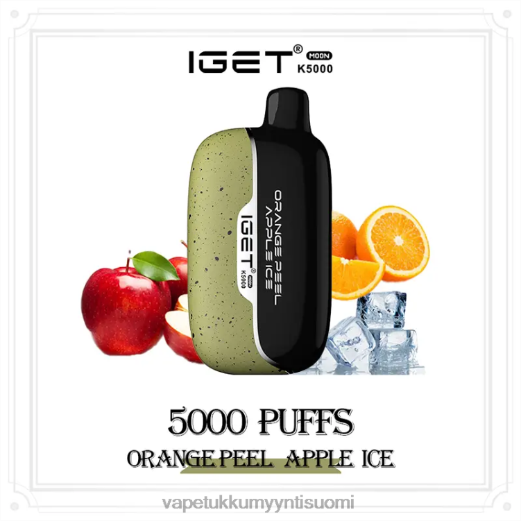 IGET Moon k5000 appelsiinin kuori omenajäätä T44R415 - Elux Vape Juice Wholesale