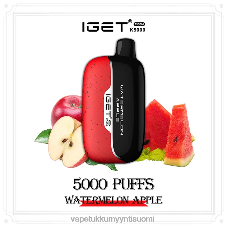 IGET Moon k5000 vesimeloni omena T44R46 - Vape Juice Bottles Wholesale