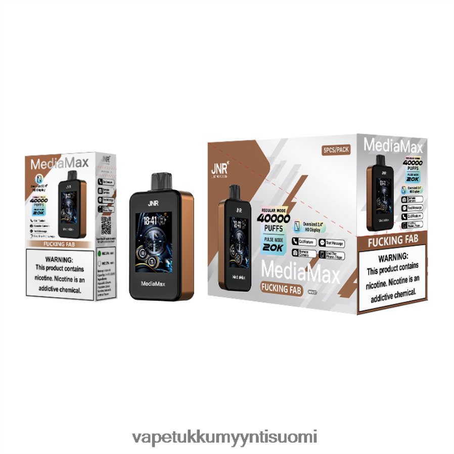 JNR MediaMax 40k puffi FLVX6Z13 helvetin hienoa vape wholesale helsinki