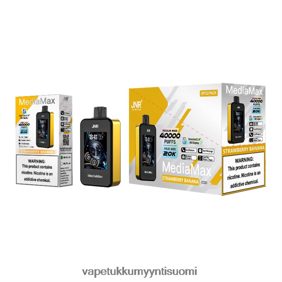 JNR MediaMax 40k puffi FLVX6Z16 mansikka banaani vape juice bottles wholesale