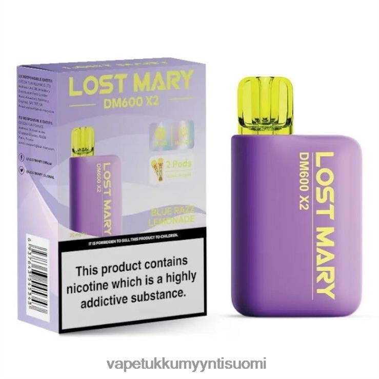 vape juice bottles wholesale 662RF466 sininen razz-limonadi LOST MARY DM600 X2