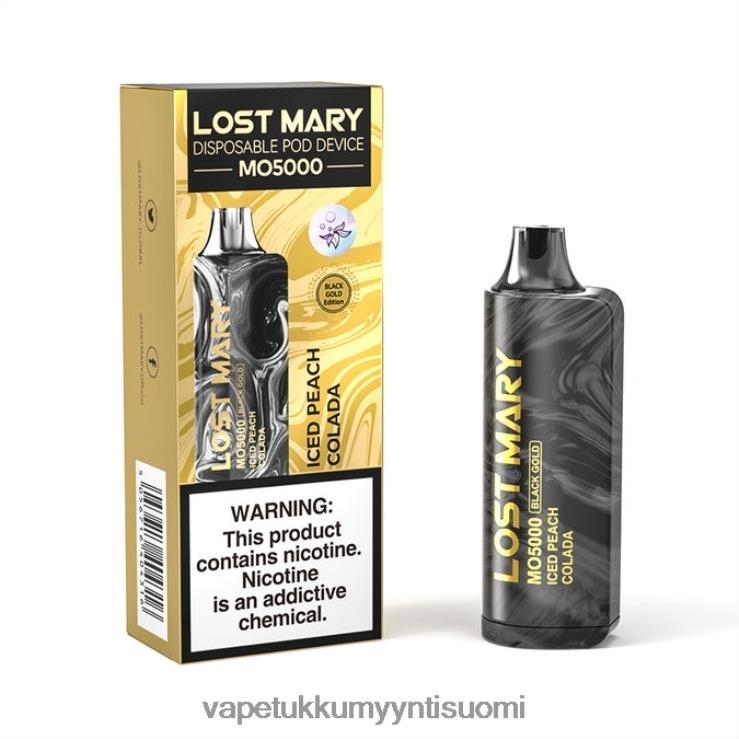 elux vape juice wholesale 662RF345 jäistä persikka-coladaa LOST MARY MO5000 musta kulta 10ml