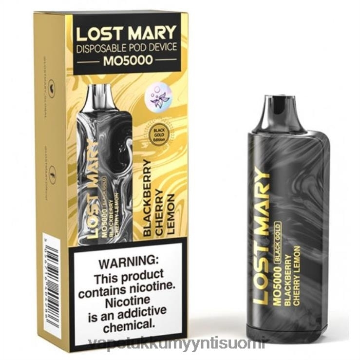 vape wholesale helsinki 662RF343 karhunvatukka kirsikka sitruuna LOST MARY MO5000 musta kulta 10ml