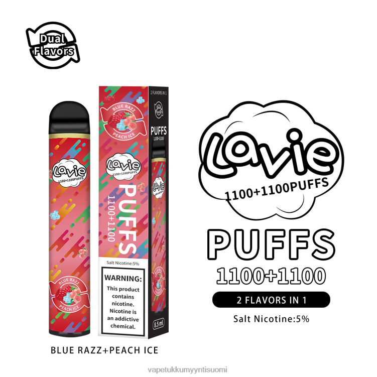 E Liquid Wholesale - LAVIE BAR Switch 2200 suihketta sininen razz/persikkajää 48HJT298