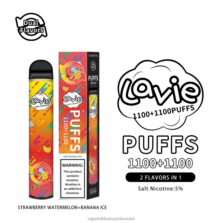 Elux Vape Juice Wholesale - LAVIE BAR Switch 2200 suihketta mansikka vesimeloni/banaanijää 48HJT295