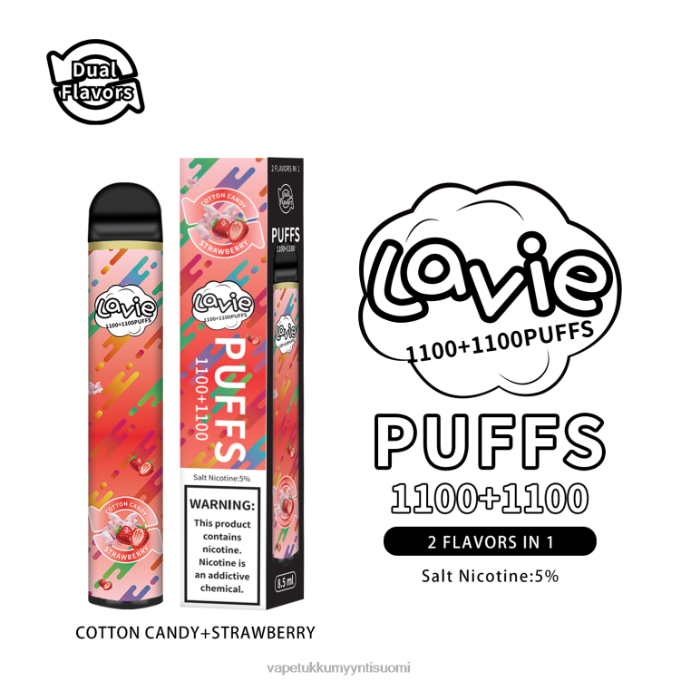 Vape Wholesale Helsinki - LAVIE BAR Switch 2200 suihketta hattara/mansikka 48HJT293