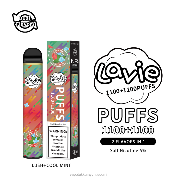 Vape Wholesale Online - LAVIE BAR Switch 2200 suihketta rehevä/viileä minttu 48HJT294
