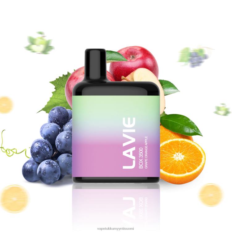 Vape Tukkumyynti Suomi - LAVIE BOX 3500 suihketta rypäle appelsiini omena 48HJT212