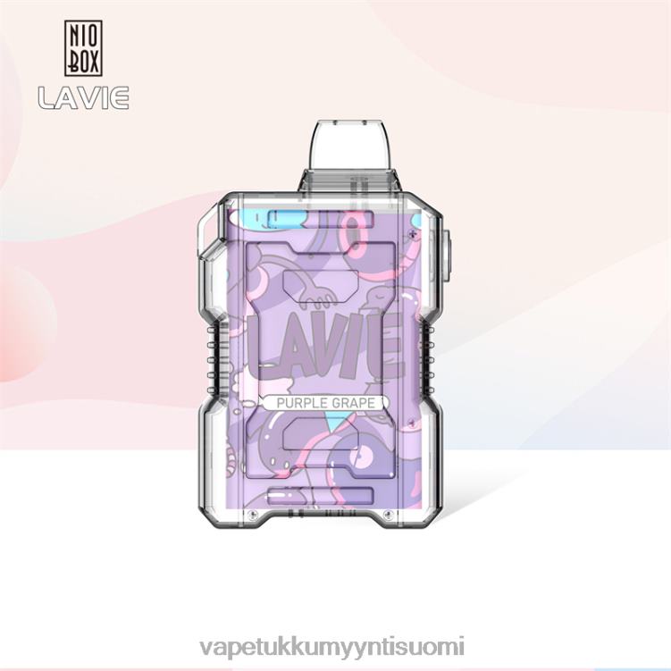 Vape Tukkumyynti Suomi - LAVIE NIO BOX 9000 hengitystä violetti rypäle 48HJT192