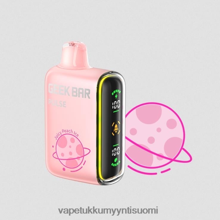 vape tukkumyynti suomi 662RF82 mehukas persikkajää GEEK BAR Pulse planet edition 7500 puffs/15000 puffs