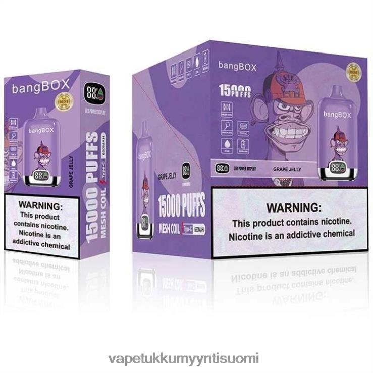 vape tukkumyynti suomi 662RF142 rypäleen hyytelö Bang Box 15 000