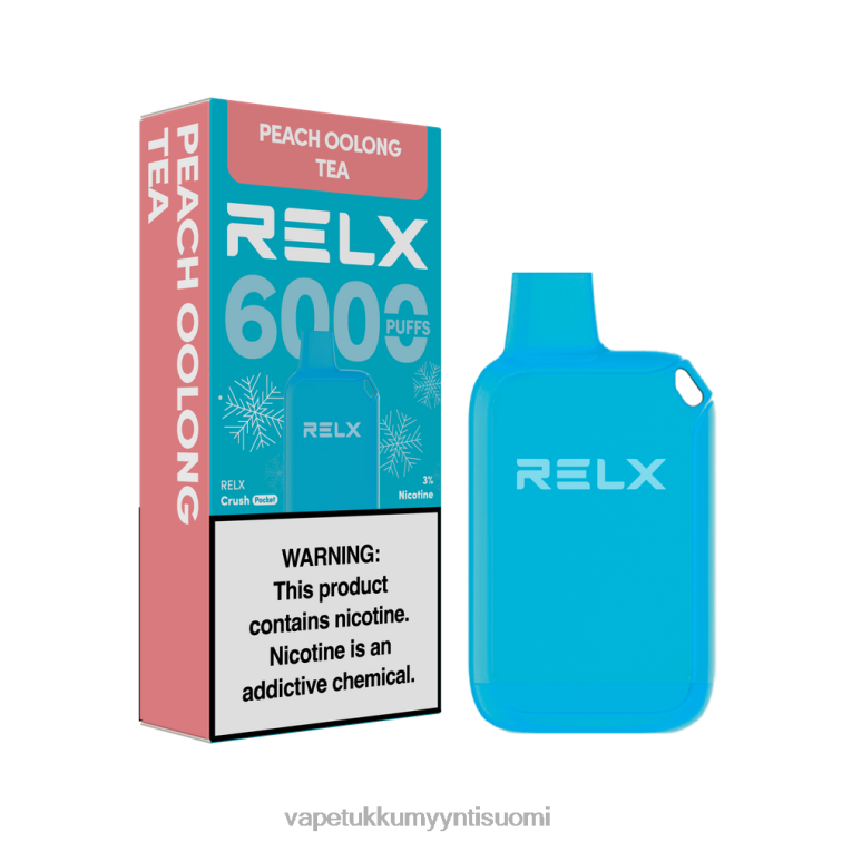 RELX Crush Pocket 6000 jäätä persikka oolong teetä DFNV210 Höyrystää Vape