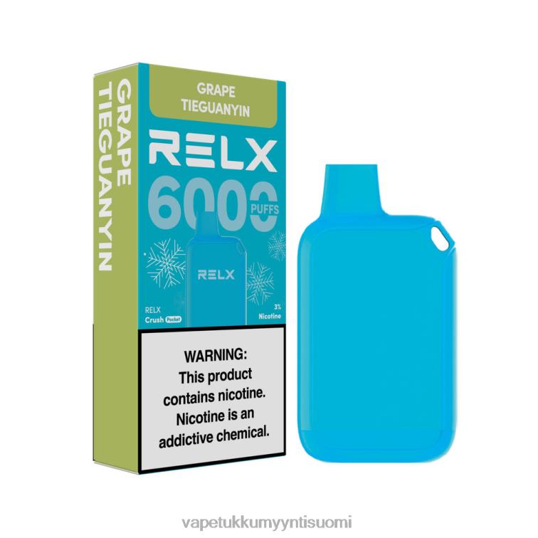 RELX Crush Pocket 6000 jäätä rypäle tieguanyin DFNV218 E Liquid Wholesale