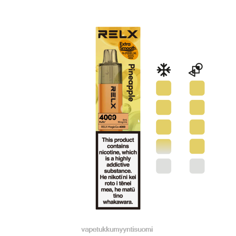 RELX MagicGo 4000 kertakäyttöistä höyryä ananas DFNV21 Vape Wholesale Suomi