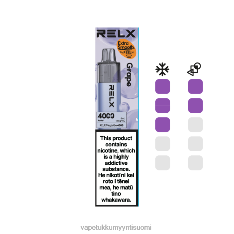 RELX MagicGo 4000 kertakäyttöistä höyryä rypäleen DFNV26 Vape Juice Bottles Wholesale