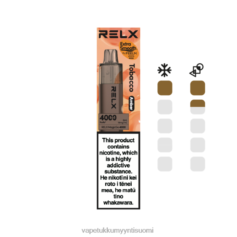 RELX MagicGo 4000 kertakäyttöistä höyryä tupakka (meripihka) DFNV25 Elux Vape Juice Wholesale