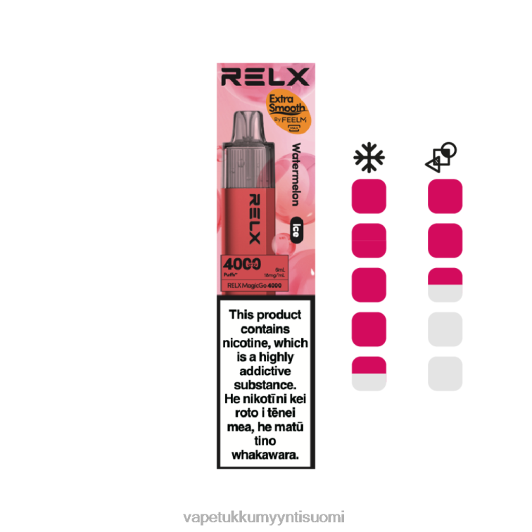 RELX MagicGo 4000 kertakäyttöistä höyryä vesimeloni (jää) DFNV27 Vape Juice Wholesale