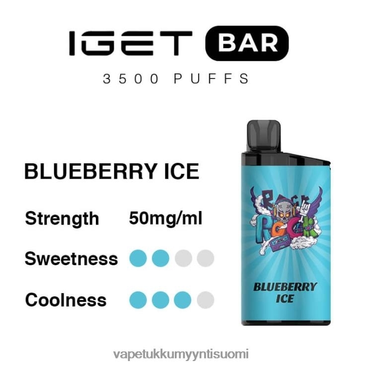 e liquid wholesale 662RF98 mustikka jäätä IGET BAR 3500 5% nikotiinia