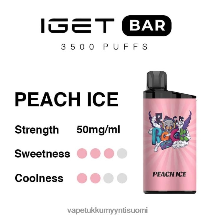 elux vape juice wholesale 662RF95 persikkajäätä IGET BAR 3500 5% nikotiinia