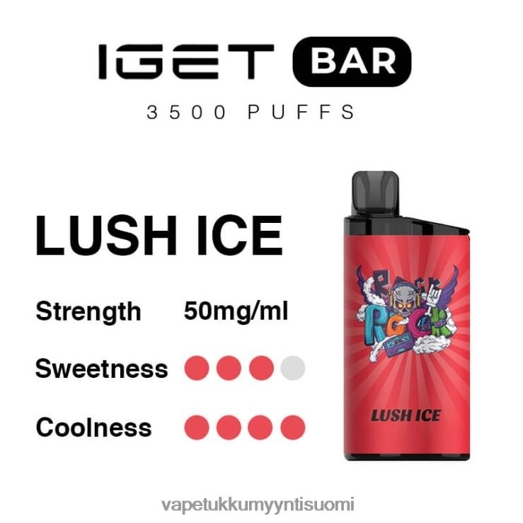vape wholesale helsinki 662RF93 rehevä jää IGET BAR 3500 5% nikotiinia