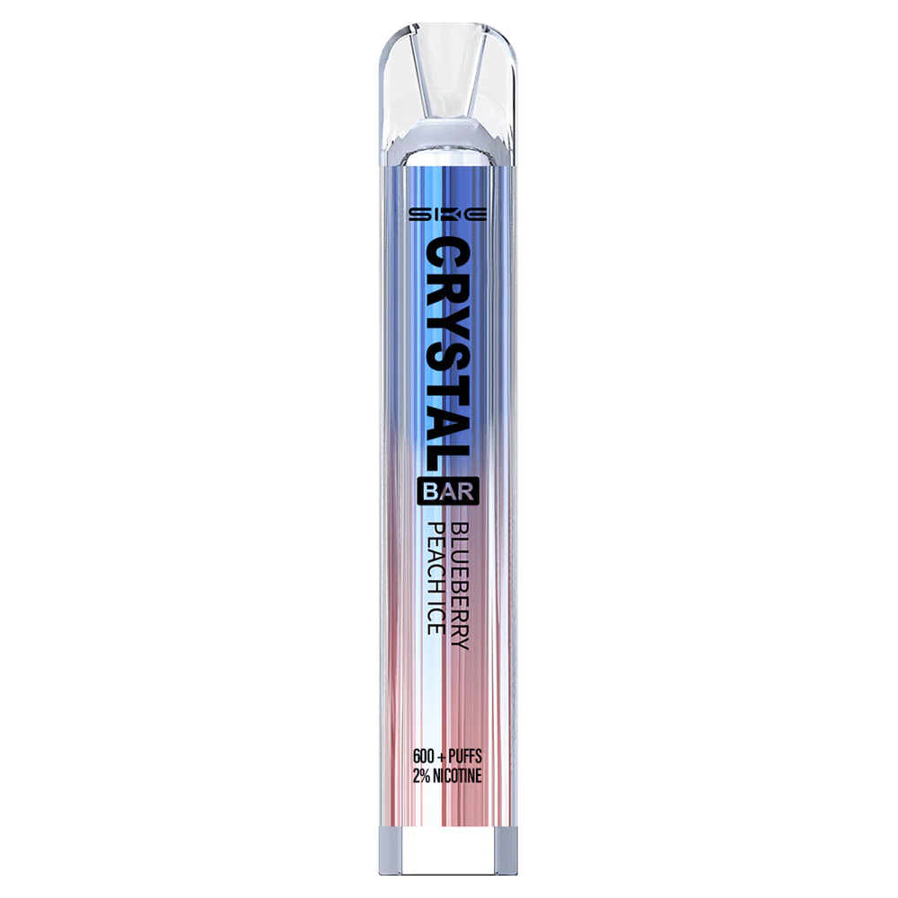 vape juice wholesale 662RF267 mustikka persikkajäätä SKE Crystal Bar kertakäyttöinen vape 600 suihketta