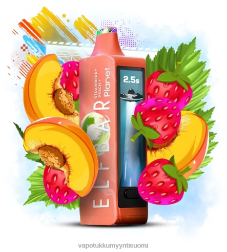 E Liquid Wholesale - Elf Bar Planet 25 000 mansikka persikka J446V28