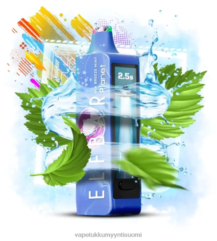 E Liquid Wholesale - Elf Bar Planet 25 000 merituuli minttu J446V18