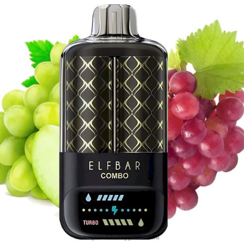 Vape Coil Wholesale - Elf Bar Combo 25 000 vihreä rypäle & viinirypäle J446V9