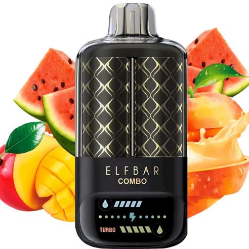 Vape Juice Bottles Wholesale - Elf Bar Combo 25 000 persikka mango & vesimeloni J446V6