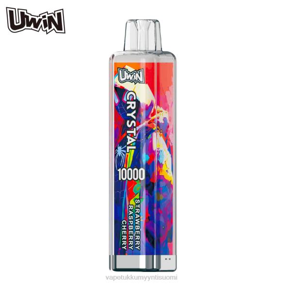Vape Juice Wholesale - UWIN CRYSTAL 10 000 kertakäyttöistä höyryä mansikka vadelma kirsikka FZT47