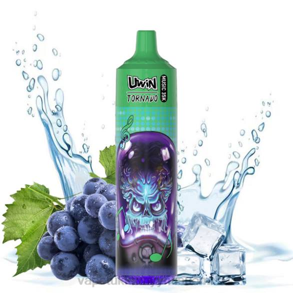 Vape Juice Wholesale - UWIN CRYSTAL 35k kertakäyttöinen vape rypäleen jäätä FZT417