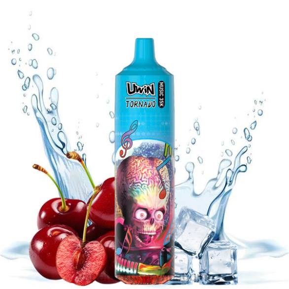 Vape Wholesale Suomi - UWIN CRYSTAL 35k kertakäyttöinen vape kirsikka jää FZT421