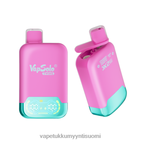 Vape Juice Wholesale - Vapsolo TWINS kertakäyttöinen vape mansikka vadelma kirsikkajää & rypälejää 6DJ06127