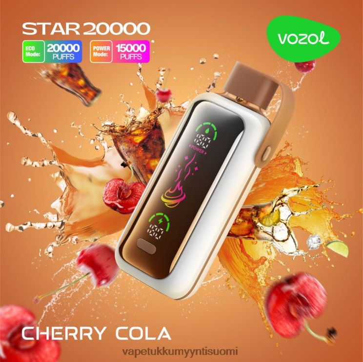 VOZOL STAR 20 000 kirsikka cola 828BFJ6 | Vape Juice Bottles Wholesale
