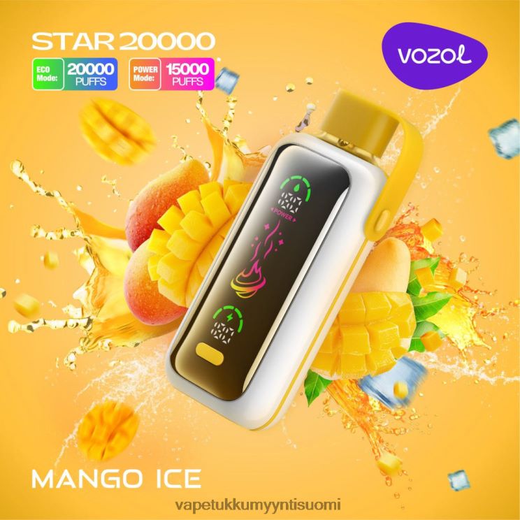 VOZOL STAR 20 000 mango jäätä 828BFJ13 | Vape Wholesale Helsinki