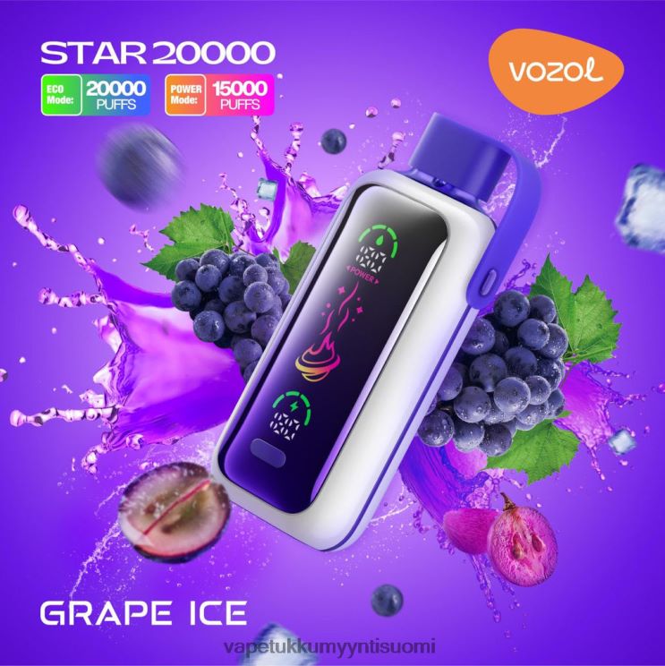 VOZOL STAR 20 000 rypäleen jäätä 828BFJ9 | Vape Coil Wholesale