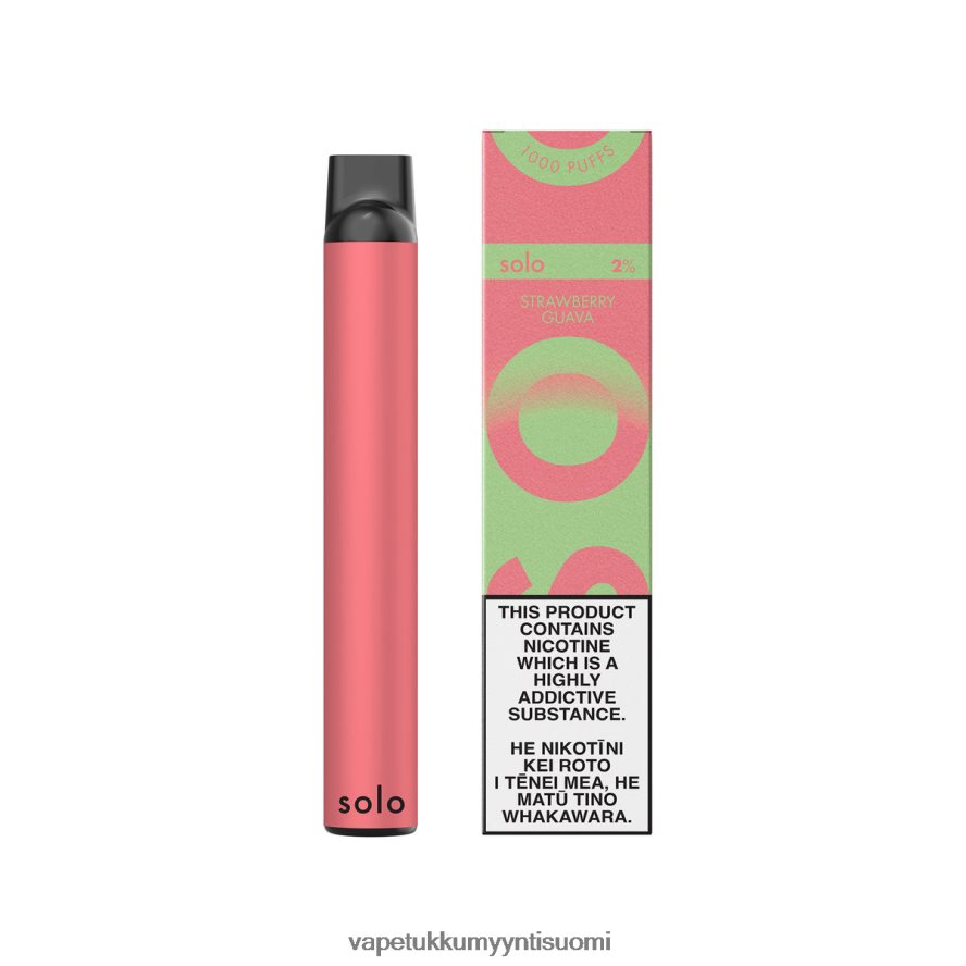 Vape Wholesale Helsinki - Solo kertakäyttöinen vape paradise -kokoelma mansikka guava R00B4D21