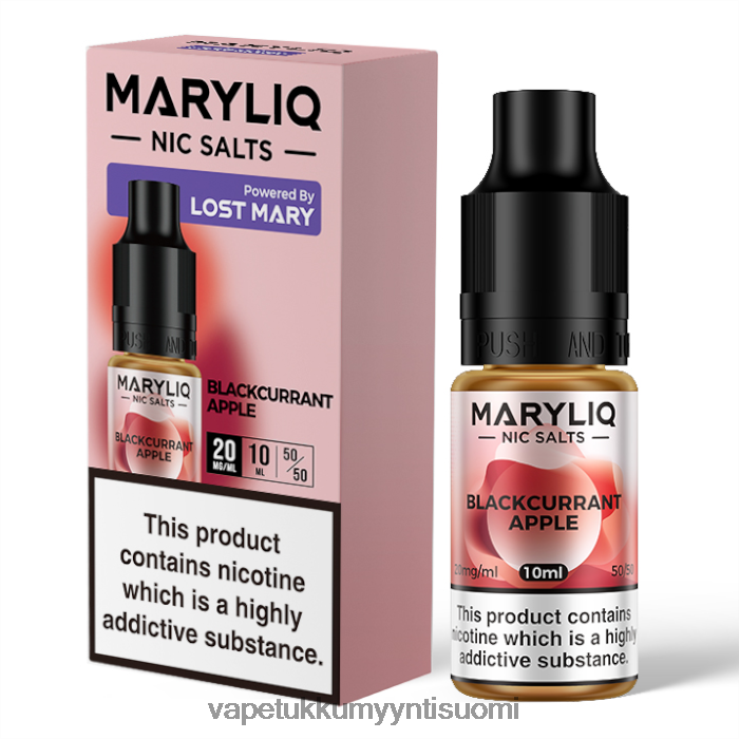 höyrystää vape 662RF440 mustaherukka omena LOST MARY MARYLIQ nikkelisuolat - 10 ml - 20 mg