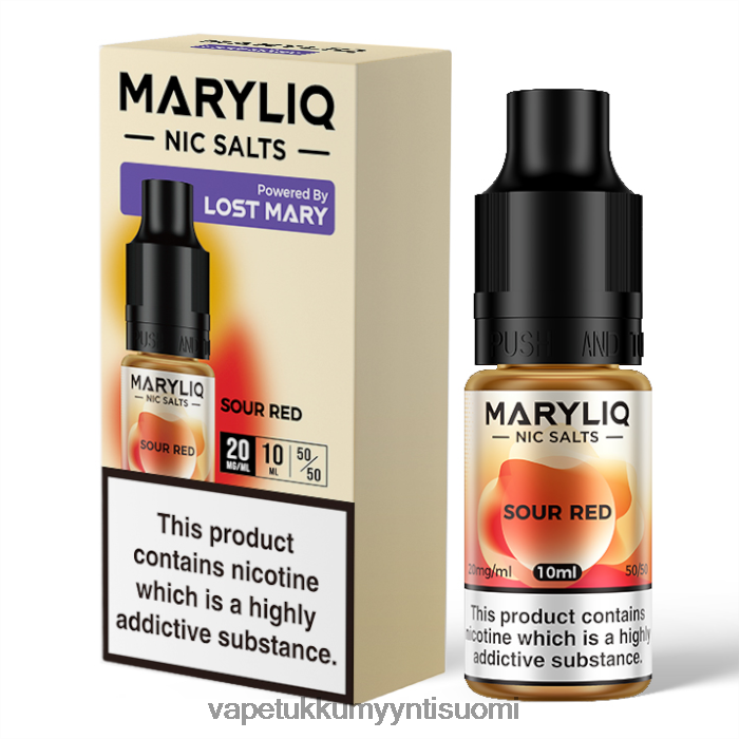 vape juice bottles wholesale 662RF456 hapan punainen LOST MARY MARYLIQ nikkelisuolat - 10 ml - 20 mg