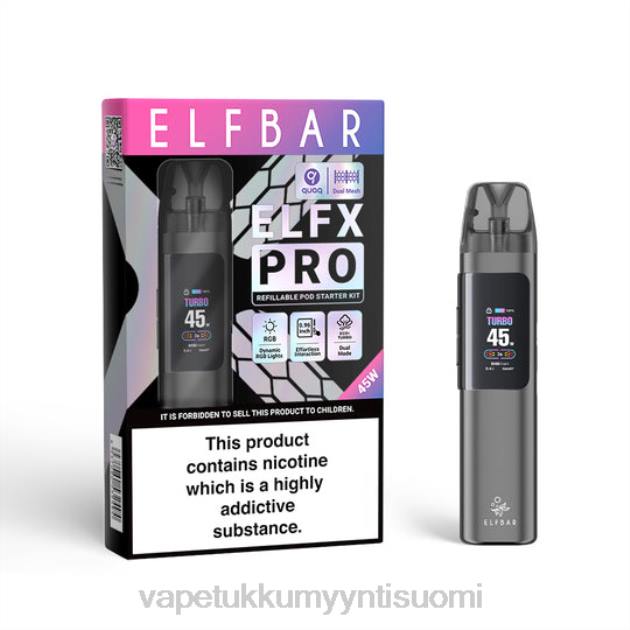 ELFBAR ELFX Pro Avaa POD -laite harmaa TZ283 Vape Wholesale Helsinki