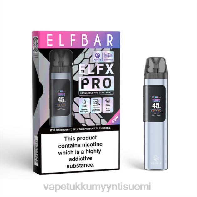ELFBAR ELFX Pro Avaa POD -laite musta TZ285 Vape Tukkumyynti Suomi